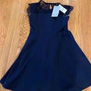 New Navy Blush by Us Angela Fit and Flare dress 12 Youth